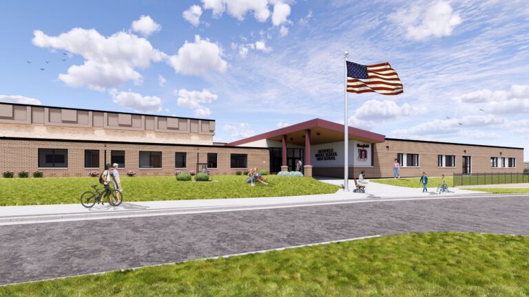 Main entry exterior rendering