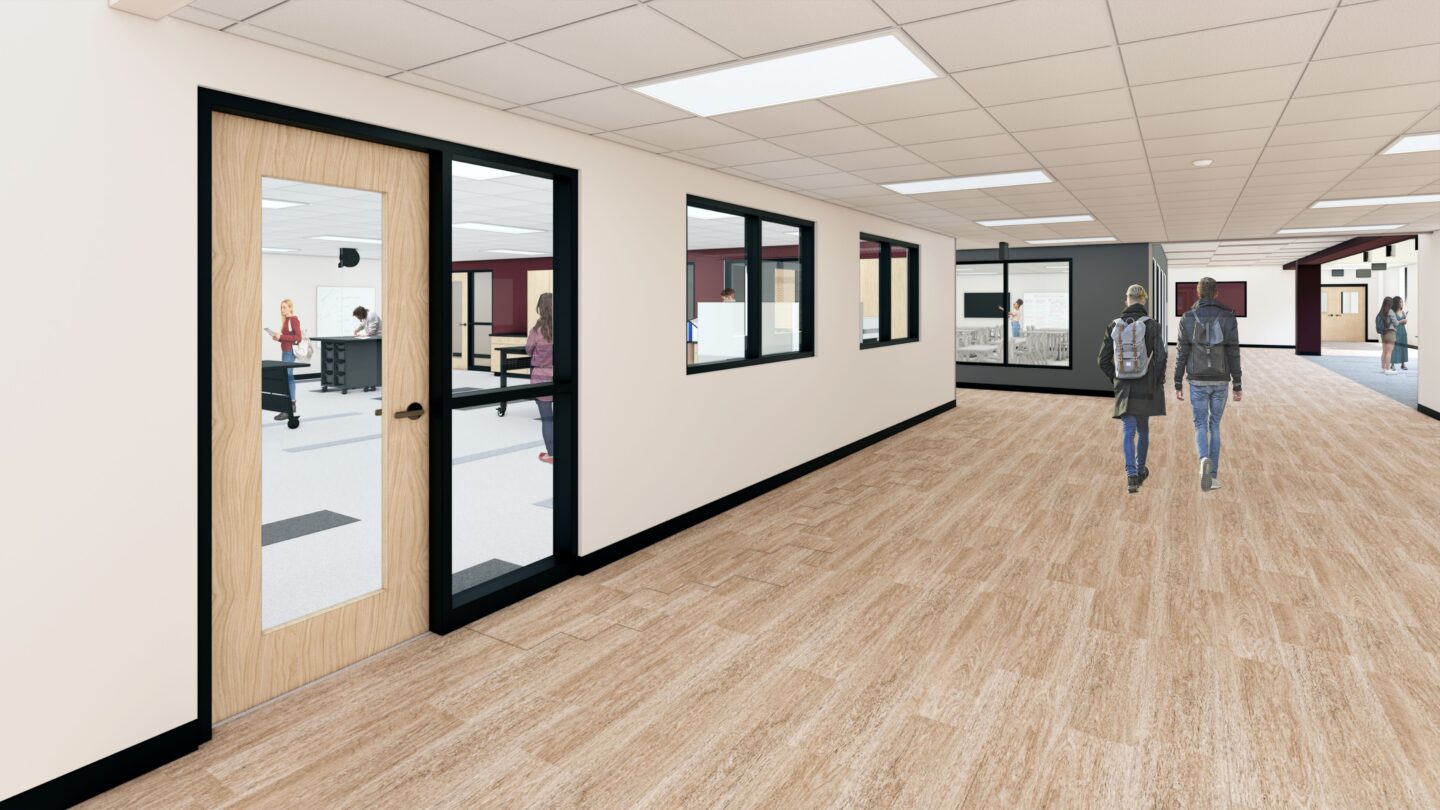 Tech ed corridor renderings