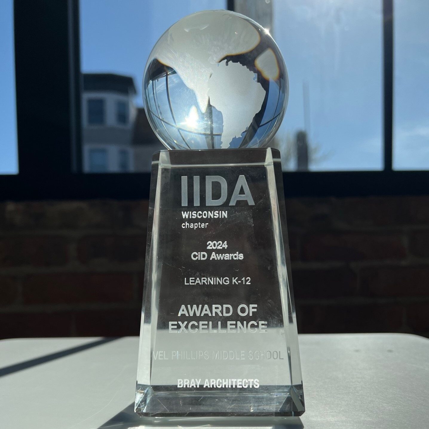 IIDA awards globe