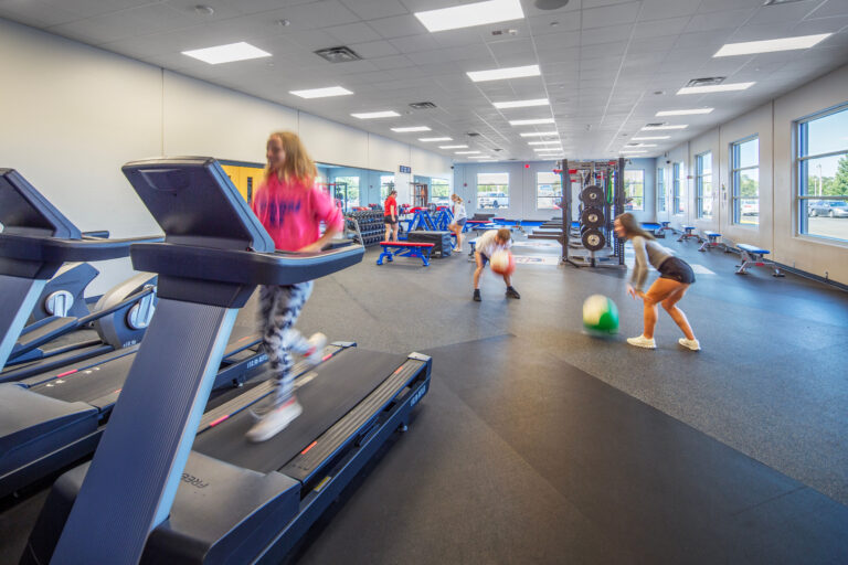 Camanche High School weight and fitness center