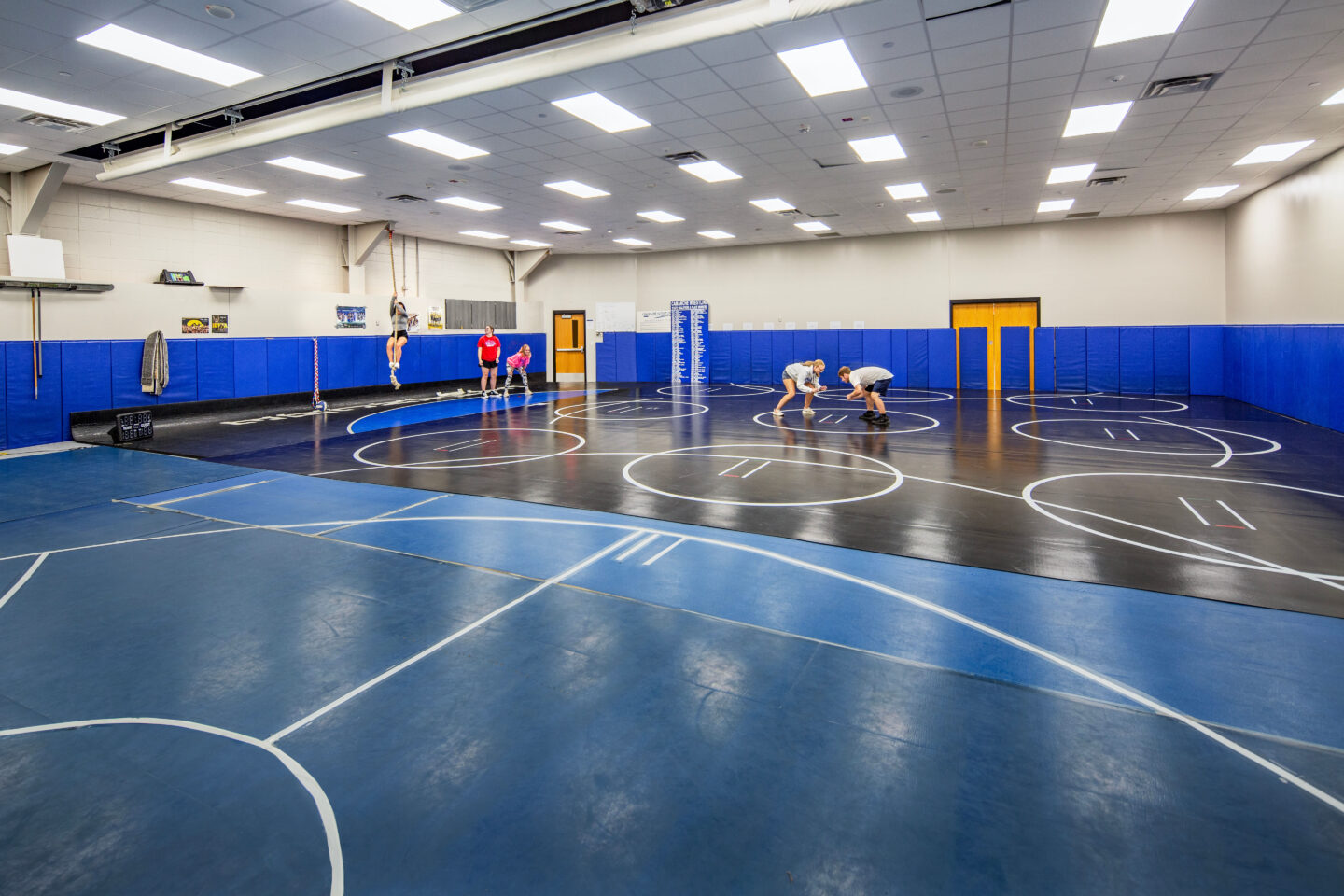 Camanche High School wrestling room